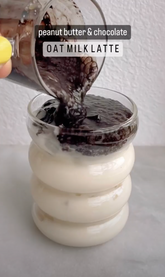 Peanut butter & Chocolate Oat Milk Latte